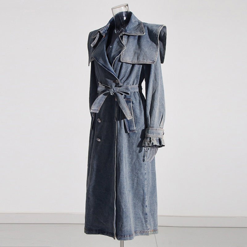 Peyton's Denim Trench Coat - London's Closet Boutique