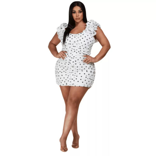 Polka Dottie-Curvy Dress - London's Closet Boutique