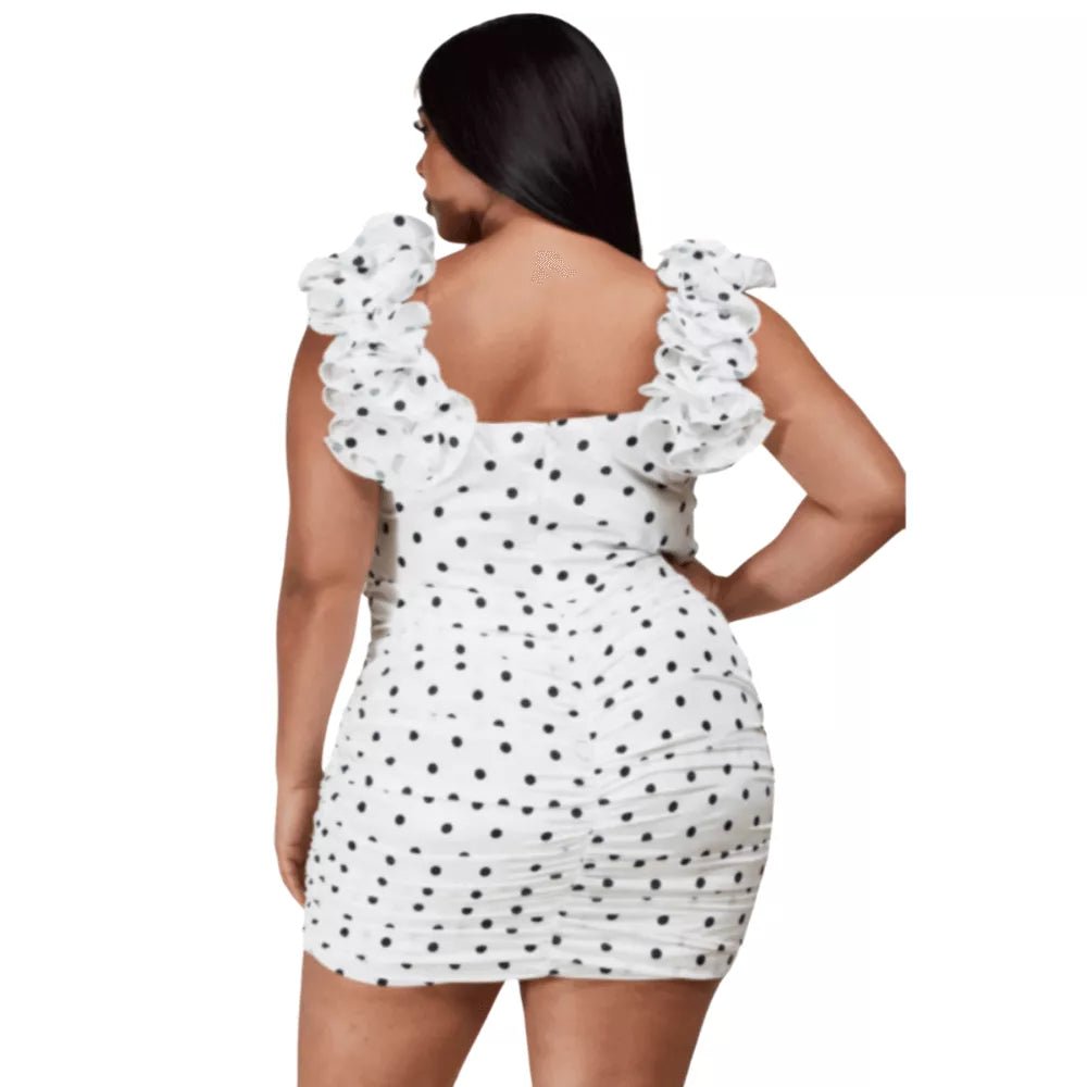 Polka Dottie-Curvy Dress - London's Closet Boutique