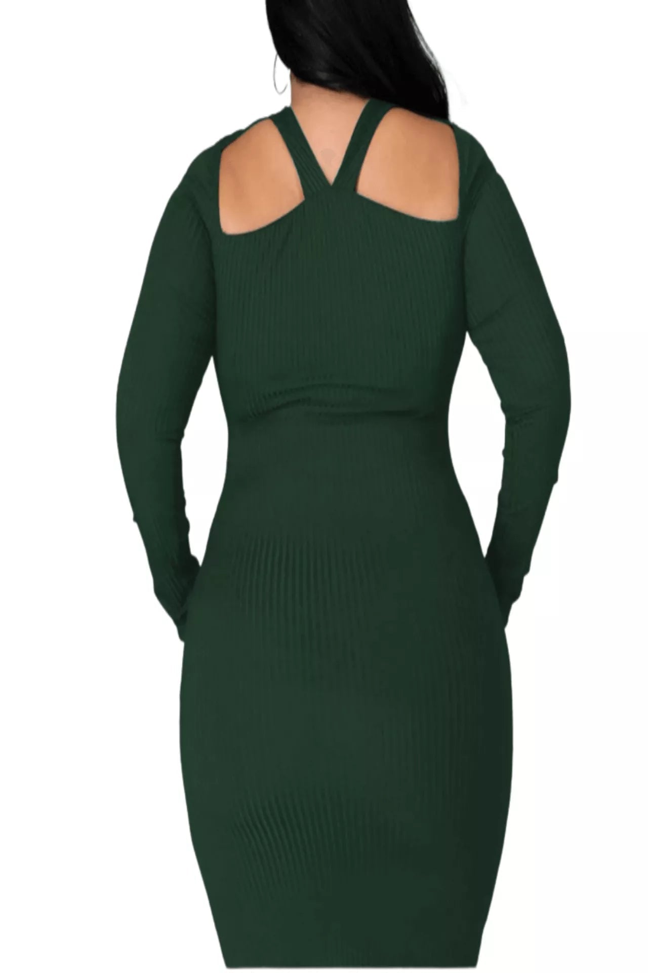 Sweet Dreams Ribbed Cutout Sweater Dress - London's Closet Boutique