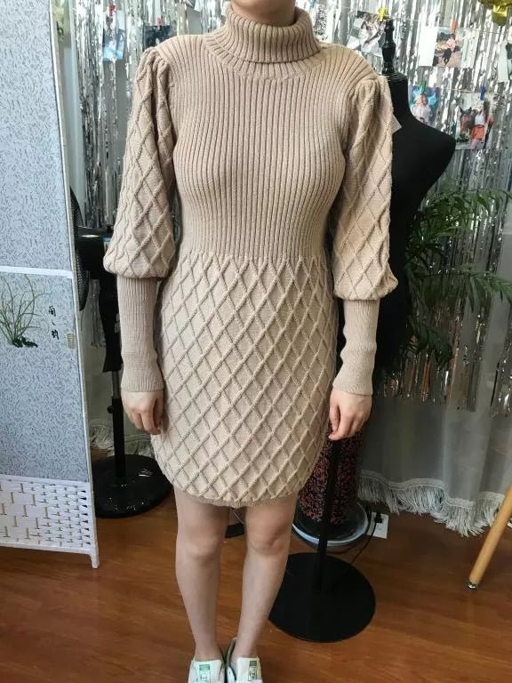 Tati's Turtleneck Sweater Dress - London's Closet Boutique